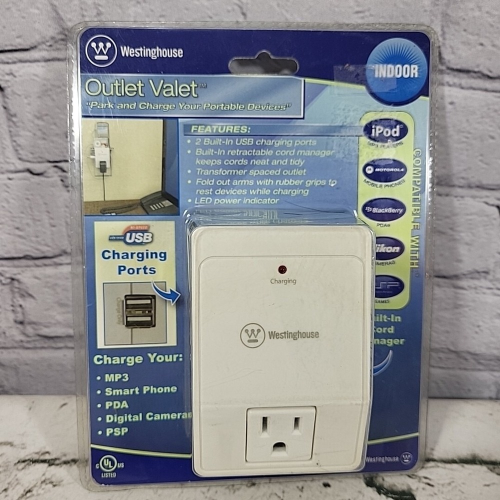 New Westinghouse Outlet Valet Portable Charging Station Indoor T91001